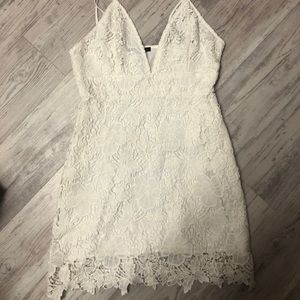 Spaghetti strap lace dress